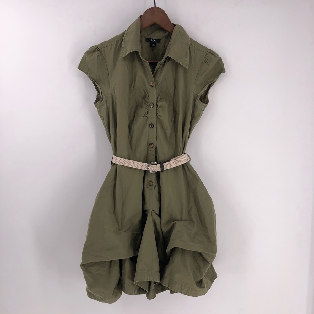 BCX dress shirt sleeve belted junior’s size M